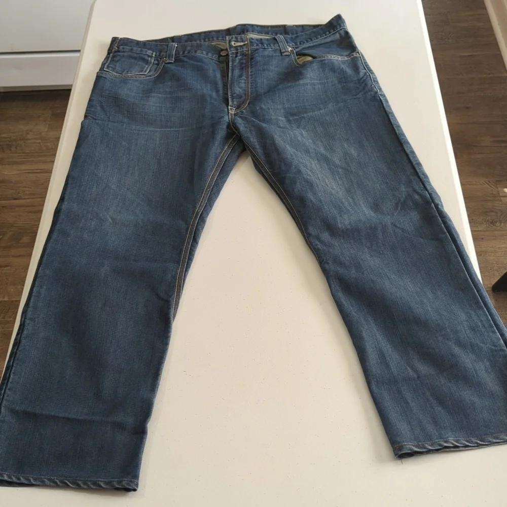 Levi's 514 Relaxed Fit Denim Jeans - Dark Blue 40x30 Amazing!! Cool Look!!